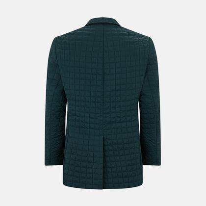 Fulham Forest Green Single-Breasted Quilted Blazer Image 2