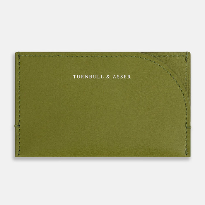 Moss Green Slim Rounded Card Holder