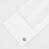 Tailored Fit Two-Fold 120 White Cotton Shirt with Kent Collar and Double Cuffs