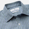 Green and Blue Cotton Multi Check Weekend Fit Finch Shirt