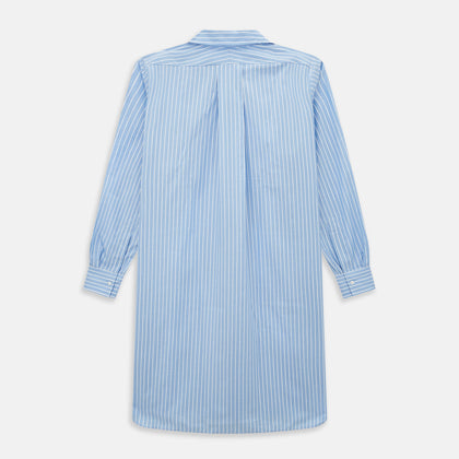 White and Blue Stripe Quarzo Nightshirt Image 2