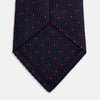 LACE ON TONE SPOT NAVY TULIP RED TIE