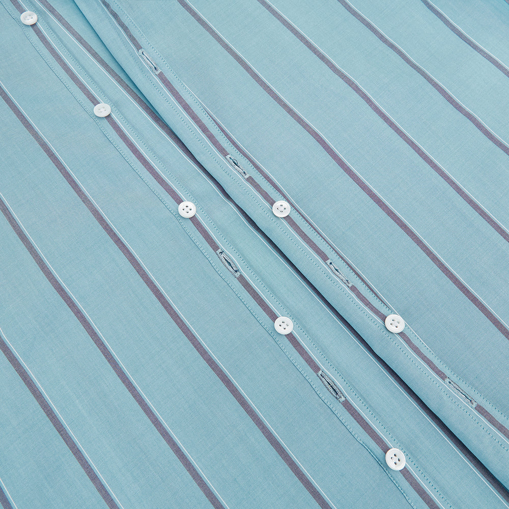 Cendre Blue Track Stripe Westminster Shirt