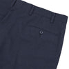 Navy Twill Wool Plain Trousers