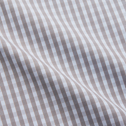 Pale Blue Multi Check Cotton Regular Fit Mayfair Shirt Image 4