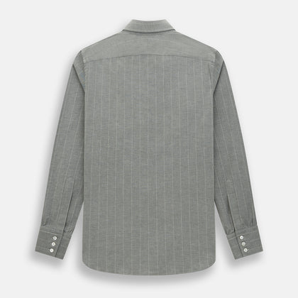 Grey Wide Stripe Westminster Shirt Image 2