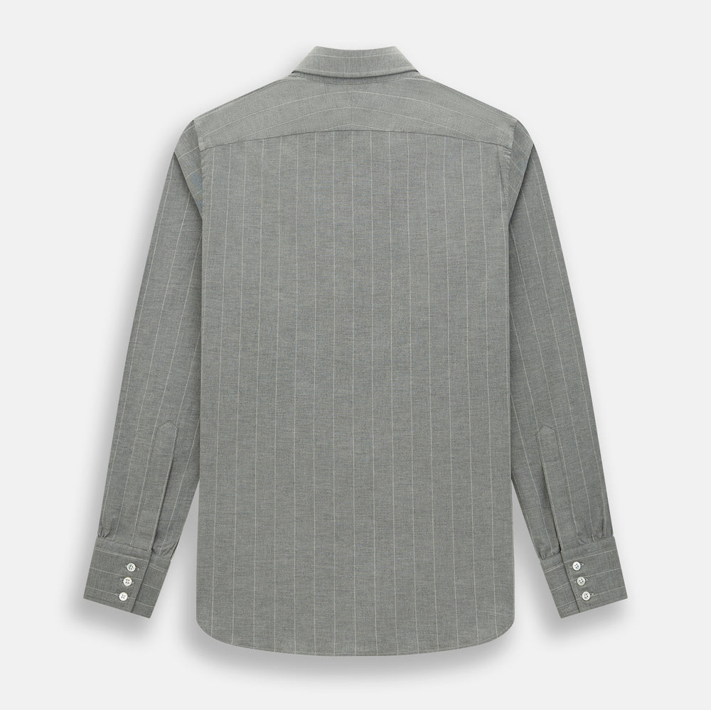 Grey Wide Stripe Westminster Shirt