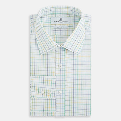 Multi Tone Double Grid Check Mayfair Shirt Image 4