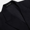 View 2 of product The Classic Navy Wool Blazer by Turnbull & Asser features a double-breasted design, gold buttons, notched lapels, and multiple front pockets, shown on a white background. This piece offers timeless, sophisticated nautical style.