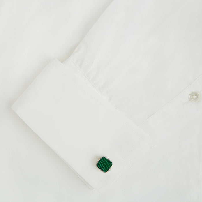 Malachite Square Cufflinks Image 2