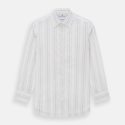 Purple and Rose Multi Stripe Mayfair Shirt