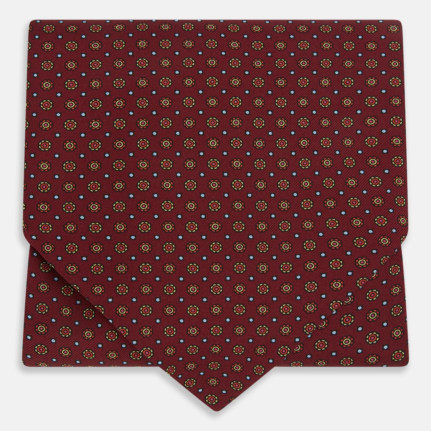 Image 1 of product The Great Gatsby Burgundy Printed Silk Cravat