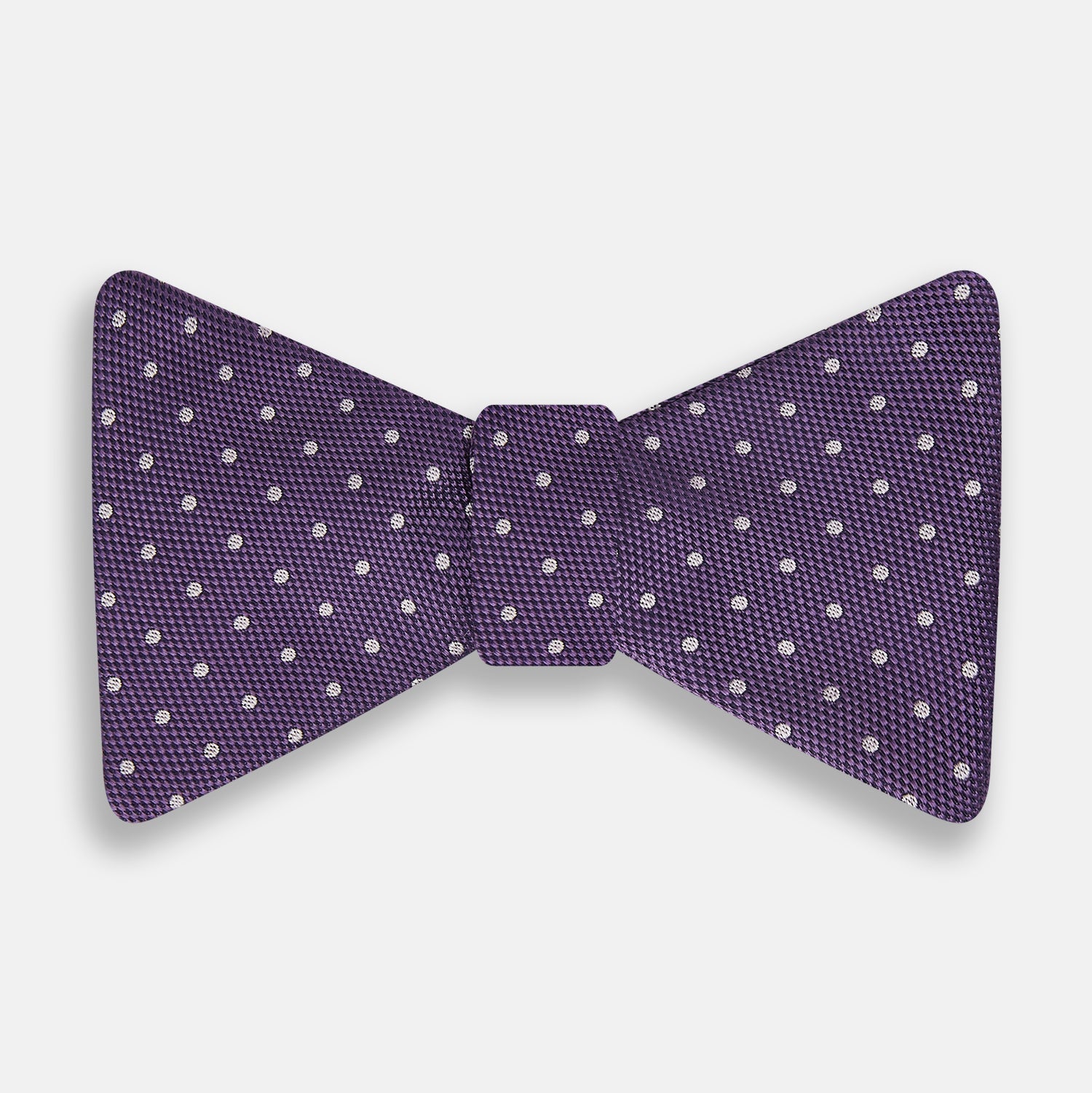 Image 1 of product Lilac and Royal Purple Micro Dot Silk Bow Tie