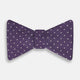 Lilac and Royal Purple Micro Dot Silk Bow Tie