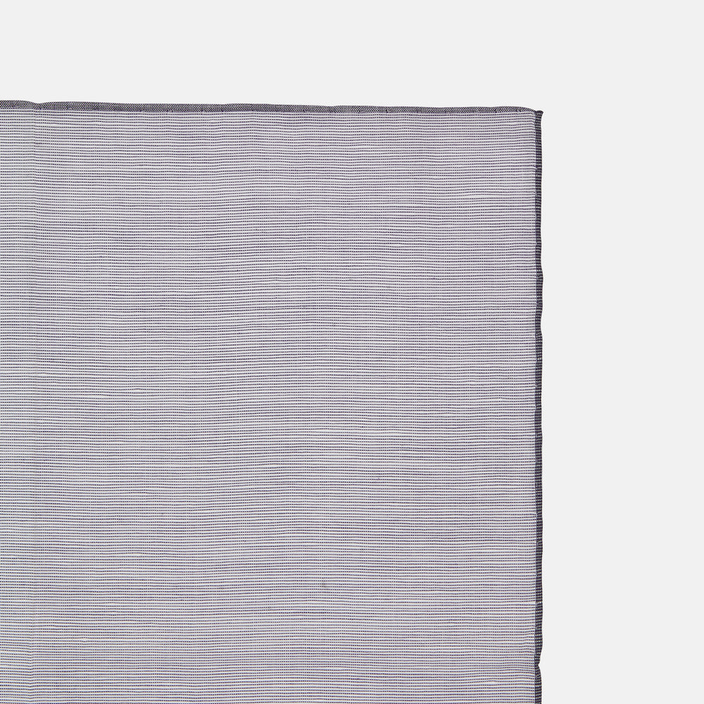 The Lilac Cotton-Blend Handkerchief by Turnbull & Asser is neatly folded with a corner flipped over, exposing the hand-rolled edges, and displayed against a white background.