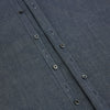 View 7 of product The Turnbull & Asser Azzurro Westminster Shirt in dark grey features long sleeves, a classic collar, buttoned cuffs, and a straight hem, showcased against a white background, highlighting refined British craftsmanship.