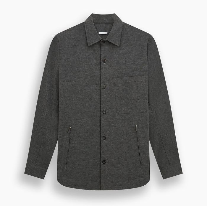 Charcoal Melange Hampstead overshirt Image 7