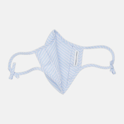 Exclusive Light Blue, White & Pink Stripe Commuter Mask With 3 Viroformula™ Filters Image 4