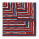 Red Dots and Floral Tile Double-Sided Silk Pocket Square