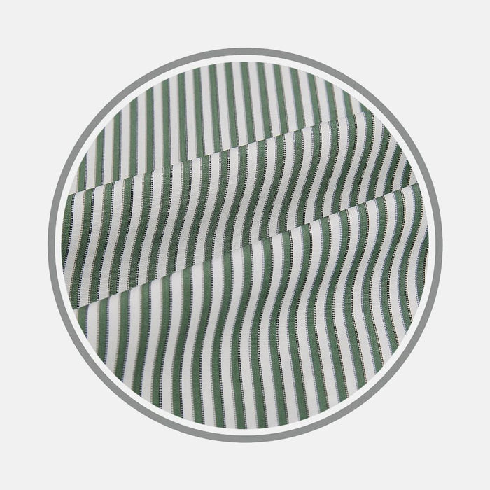 Melon Green Halo Stripe Fabric