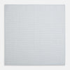View 2 of product The Turnbull & Asser Hand Rolled Pale Blue Graph Check Handkerchief features a neatly folded white cotton design with a pale blue check, offering an elegant finishing touch to any setting.