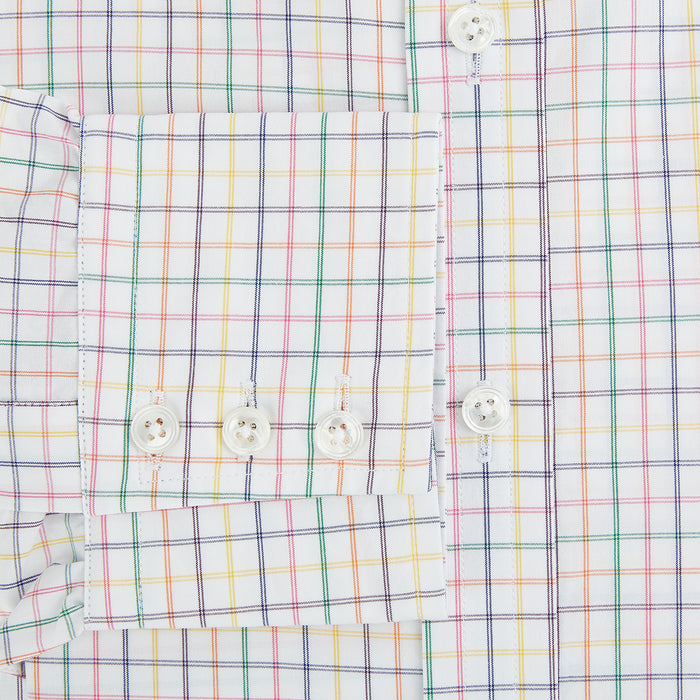 Rainbow Double Grid Check Mayfair Shirt Image 3