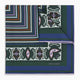 Forest Green Dots and Paisley Silk Pocket Square