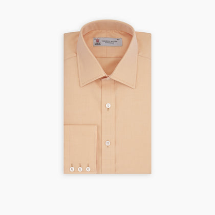 Orange Oxford Classic Fit Shirt with T & A Collar