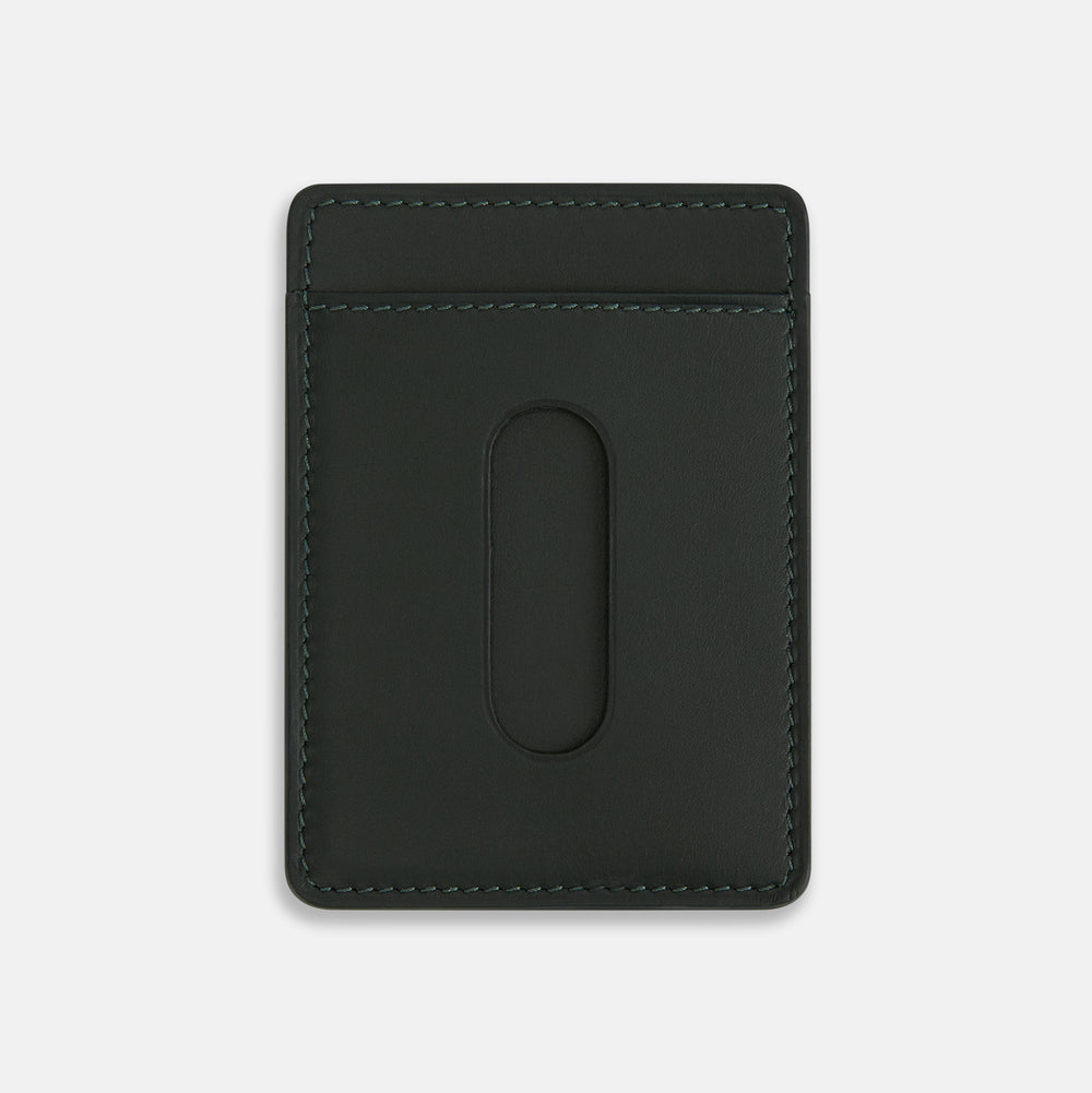 Forest Green Two-slot Card Case