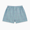 Pale Blue And Green  Multi Check Godfrey Boxer Shorts