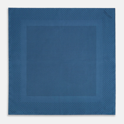 Blue Dot Silk Pocket Square Image 3