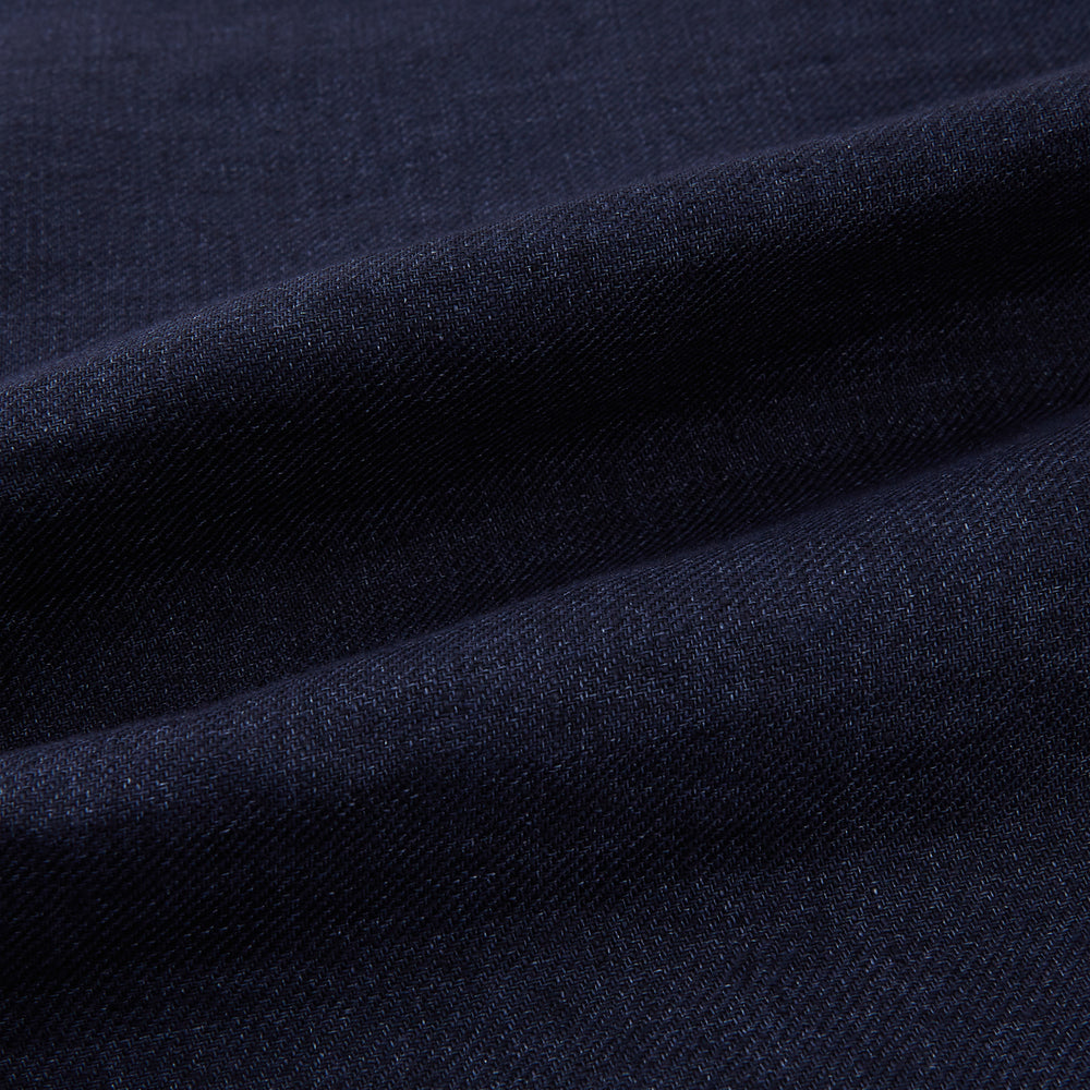 Navy Linen Twill Waistcoat