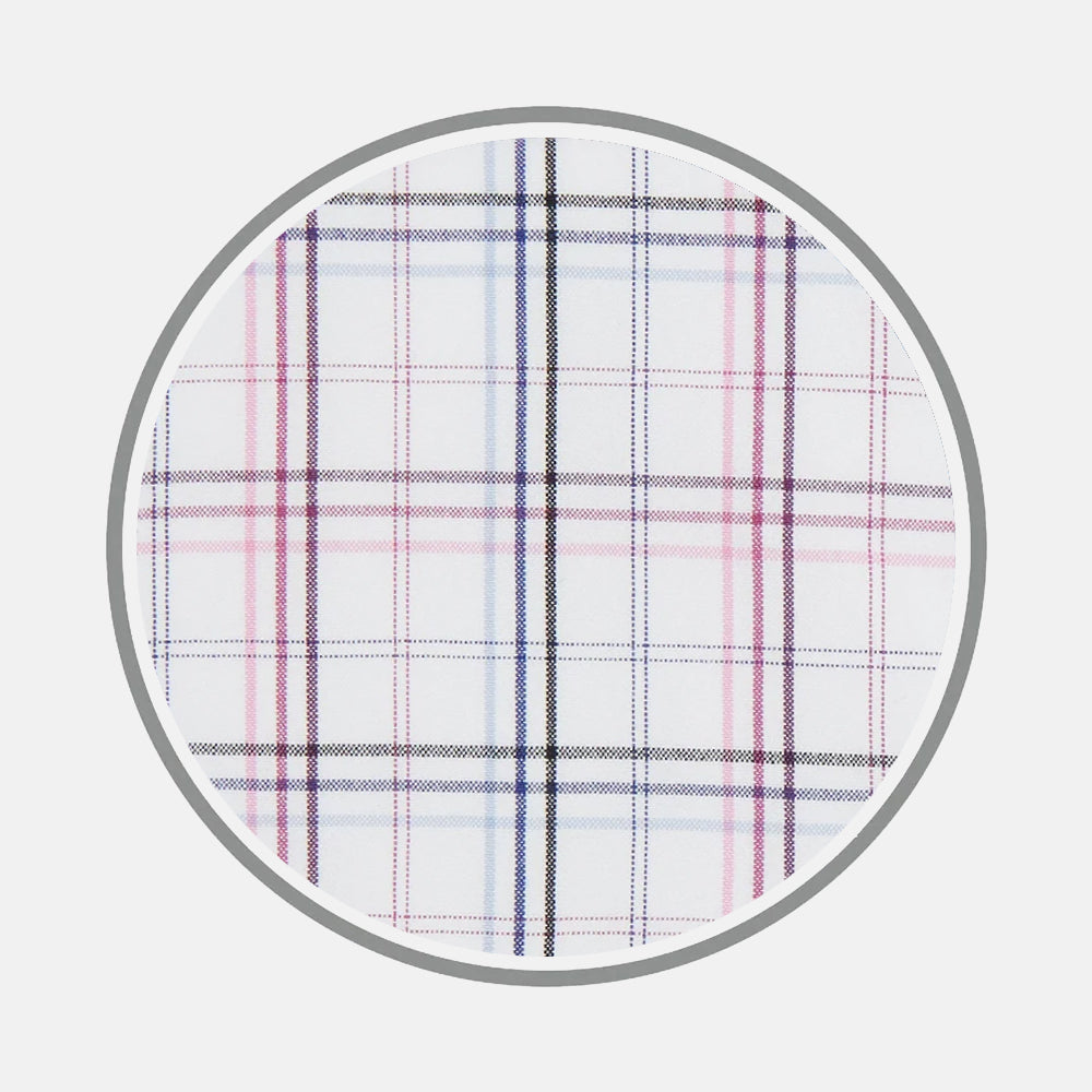 Purple and Blue Multi Check Fabric