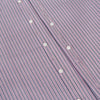 View 7 of product The Turnbull & Asser Antique Pink Ticking Stripe Westminster Shirt is a collared, long-sleeve button-up with thin vertical pink stripes on white, highlighting British craftsmanship. It’s shown neatly laid flat and fully buttoned.