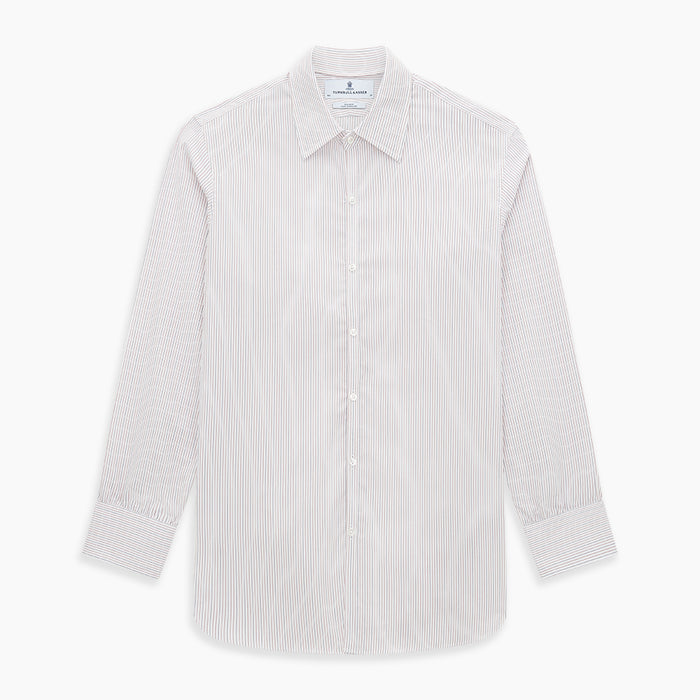 Red and Blue Ticking Stripe Westminster Shirt Image 8