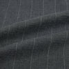 View 8 of product The Charcoal Melange Wide Stripe Westminster Shirt from Turnbull & Asser features long sleeves, a tailored fit, pointed collar, buttoned cuffs, and subtle wide stripes, shown laid flat on a white background.