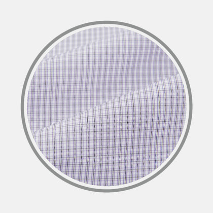 PURPLE MICRO CHECK FABRIC