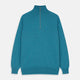 Teal Lennox Half-Zip Jumper