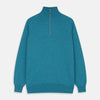 Teal Lennox Half-Zip Jumper