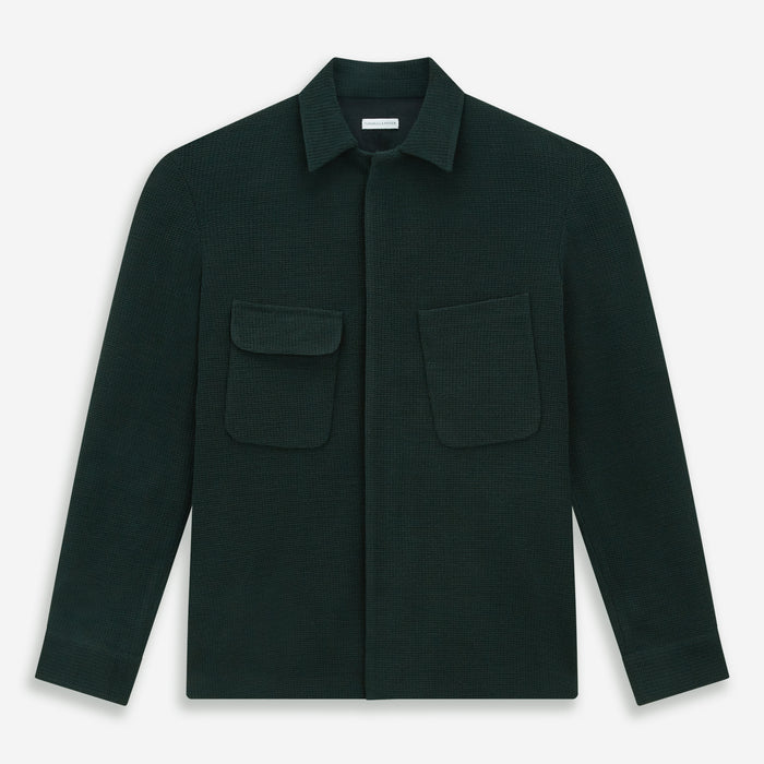Forest Green Greenwich Knitted Overshirt Image 6