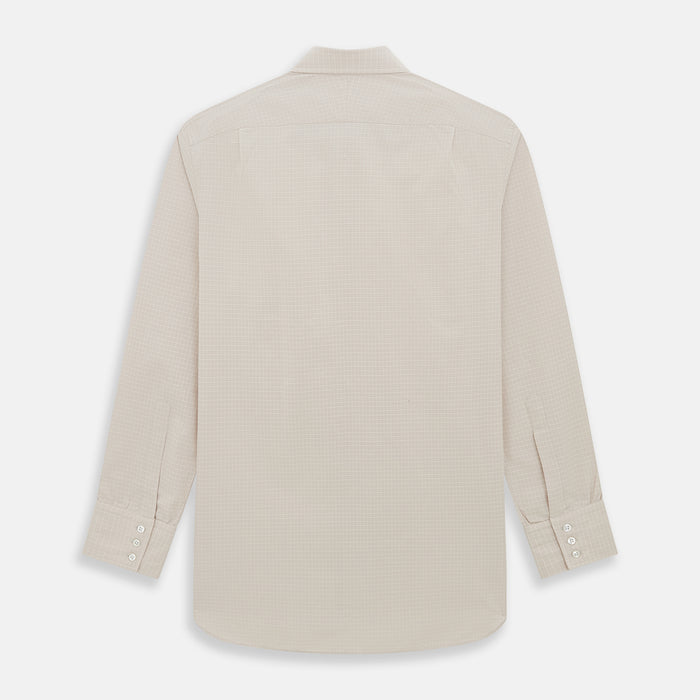 Pale Pink Fine Check Mayfair Shirt Image 2