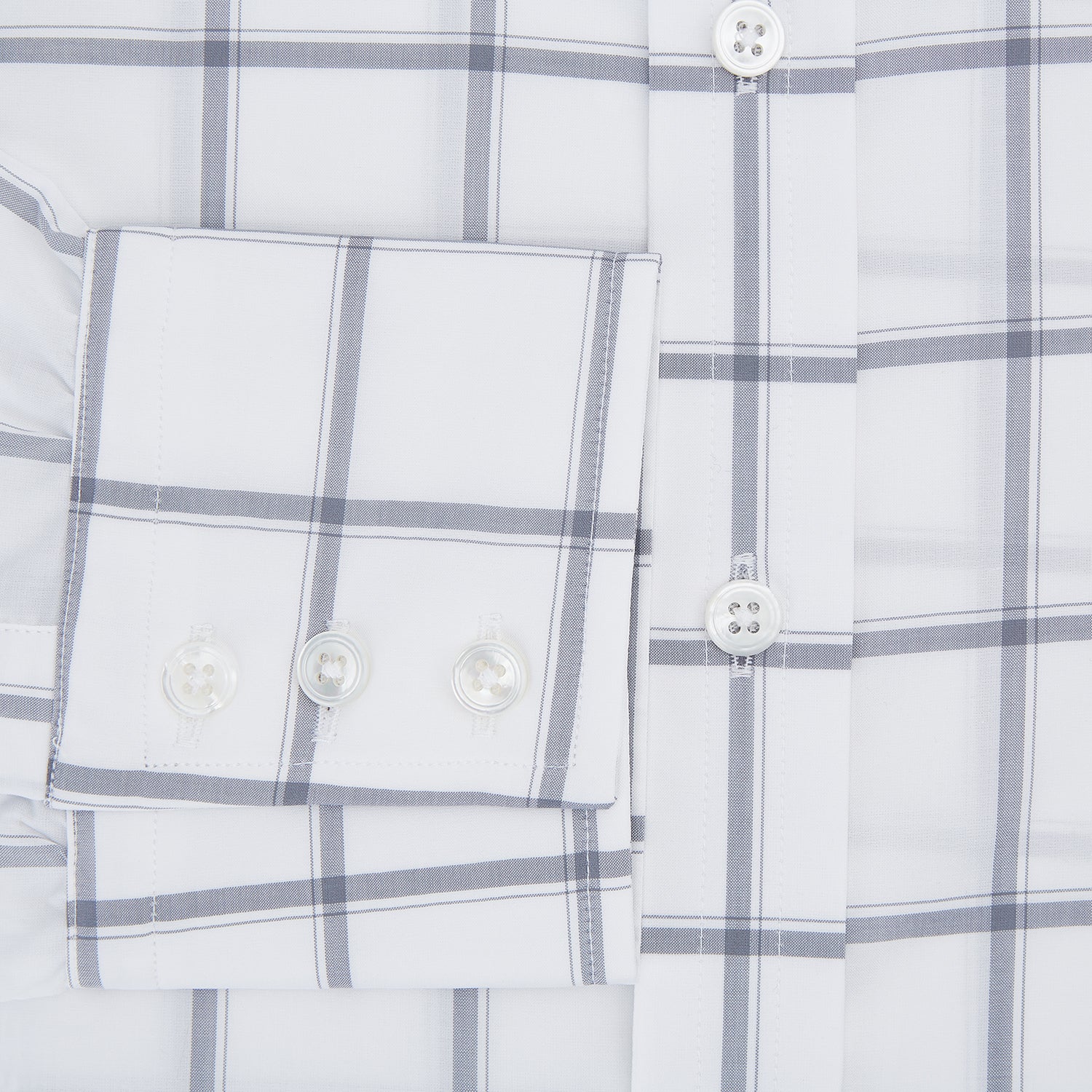 Image 4 of product Grey Grid Check Mayfair Sirt
