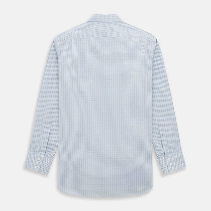 Navy and Blue Multi Check Mayfair Shirt Image 2