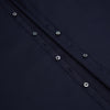 View 7 of product The Navy Twill Windsor Shirt by Turnbull & Asser features long sleeves, a button-up front, British craftsmanship, and a refined Windsor collar, shown in dark navy on a plain white background.