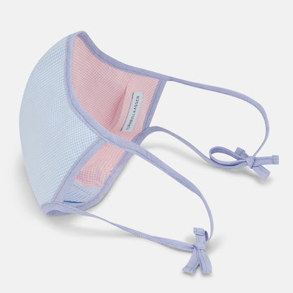 Pink & Blue Check Commuter Mask With 3 Viroformula™ Filters Image 3