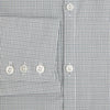 View 4 of product A forest green micro tattersall Westminster shirt by Turnbull & Asser with long sleeves, pointed collar, button-down front, and a tailored fit is displayed flat on a white background.