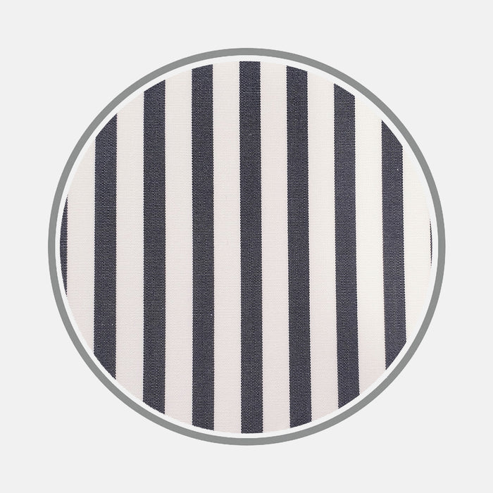 Black Candy Stripe Cotton Fabric Image 1