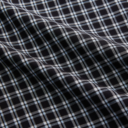 Black Multi Check Cotton Blend Weekend Fit Hayne Shirt Image 3
