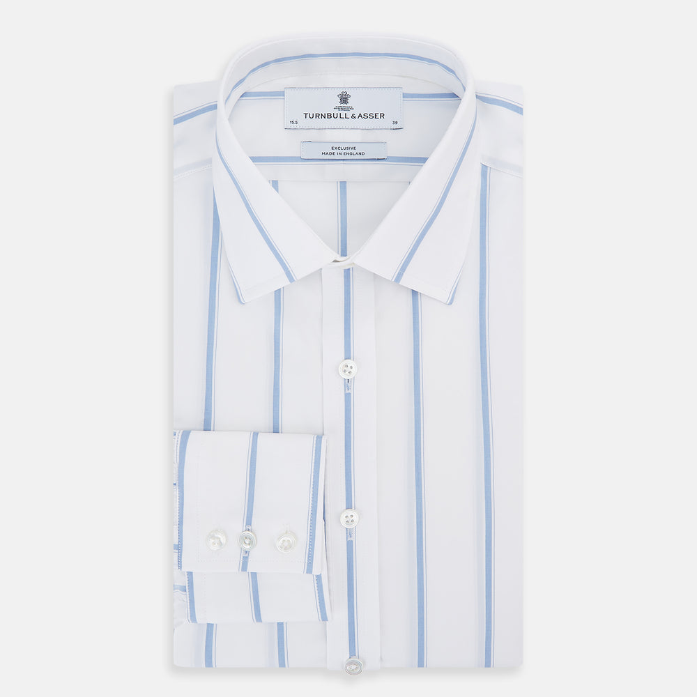 Colony Blue Track Stripe Mayfair Shirt