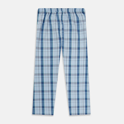 Blue Multi Check Pyjama Trousers Image 2